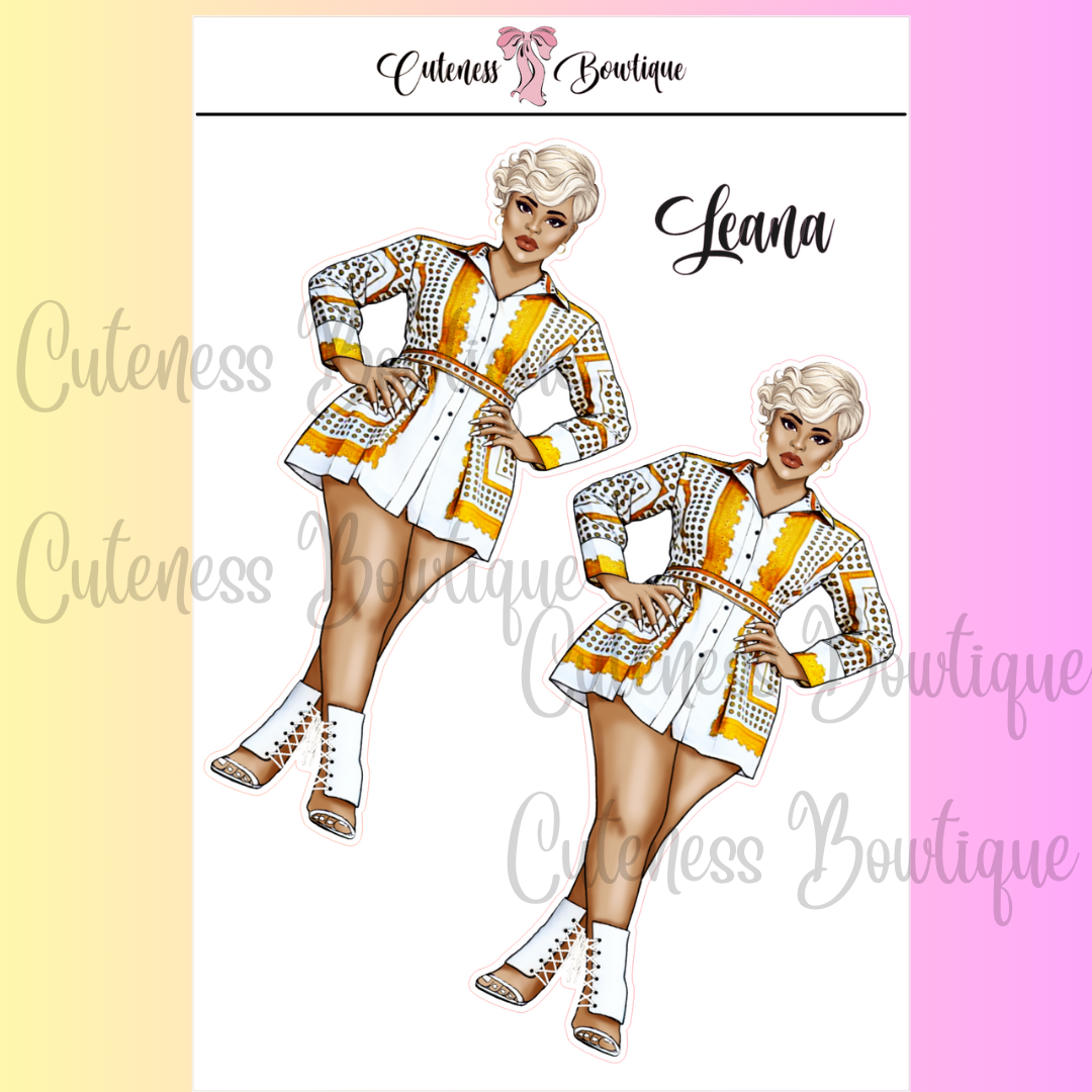 The Cuteness Squad Custom Sticker Sheet | Cuteness Planner Stickers for Agendas, Planners, Notebooks, Dividers | LEANA