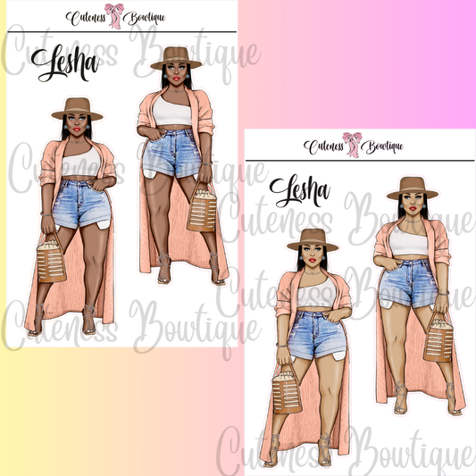 The Cuteness Squad Custom Sticker Sheet | Cuteness Planner Stickers for Agendas, Planners, Notebooks, Dividers | LESHA