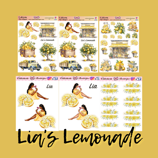 The Cuteness Journaling Sticker Sheet | Cuteness Planner Stickers for Agendas, Planners, Notebooks, Dividers | LIA'S LEMONADE
