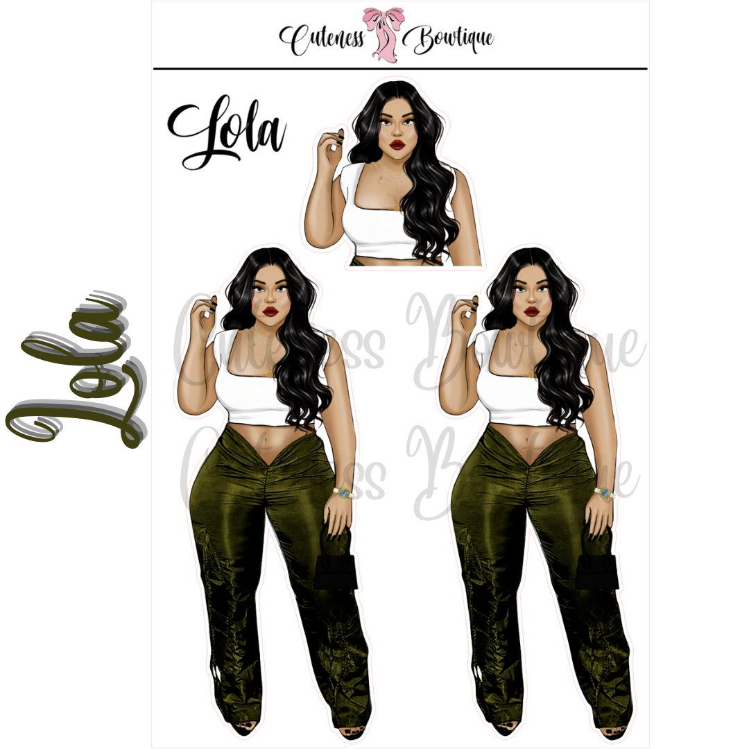 The Cuteness Squad Custom Sticker Sheet | Cuteness Planner Stickers for Agendas, Planners, Notebooks, Dividers | LOLA