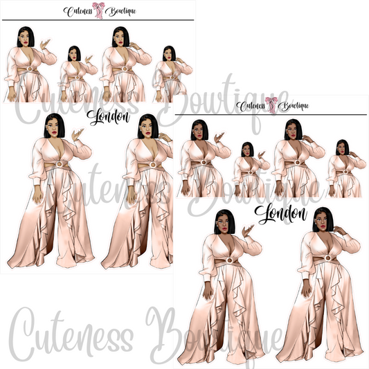 The Cuteness Squad Sticker Sheet | Cuteness Planner Stickers for Agendas, Planners, Notebooks, Dividers | LONDON