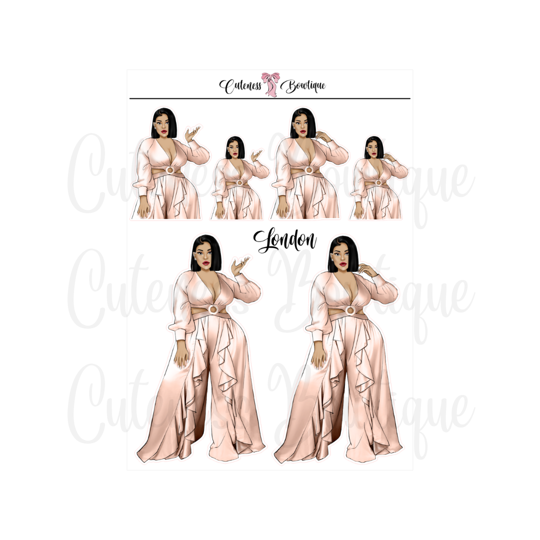 The Cuteness Squad Sticker Sheet | Cuteness Planner Stickers for Agendas, Planners, Notebooks, Dividers | LONDON