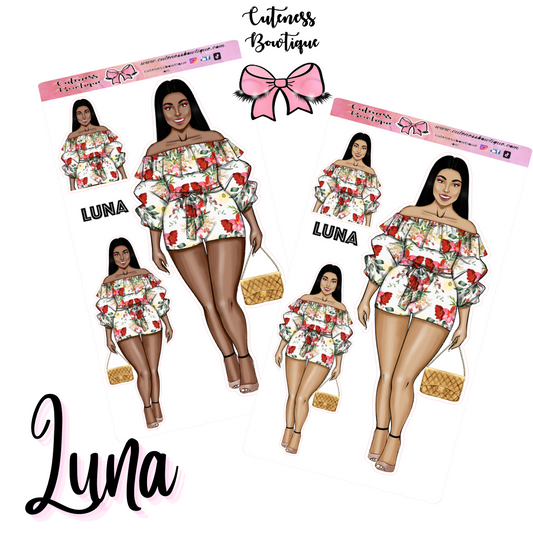 The Cuteness Squad Sticker Sheet | Cuteness Planner Stickers for Agendas, Planners, Notebooks, Dividers | LUNA