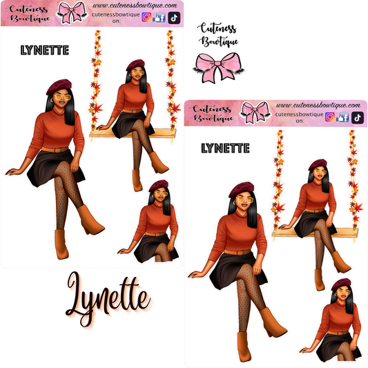 The Cuteness Journaling Sticker Sheet | Cuteness Planner Stickers for Agendas, Planners, Notebooks, Dividers | LYNETTE