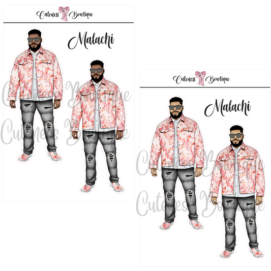 The CUSTOM Cuteness Doll Collection Sticker Sheet | Cuteness Planner Stickers for Agendas, Planners, Notebooks, Dividers | PINK FEST | MALACHI