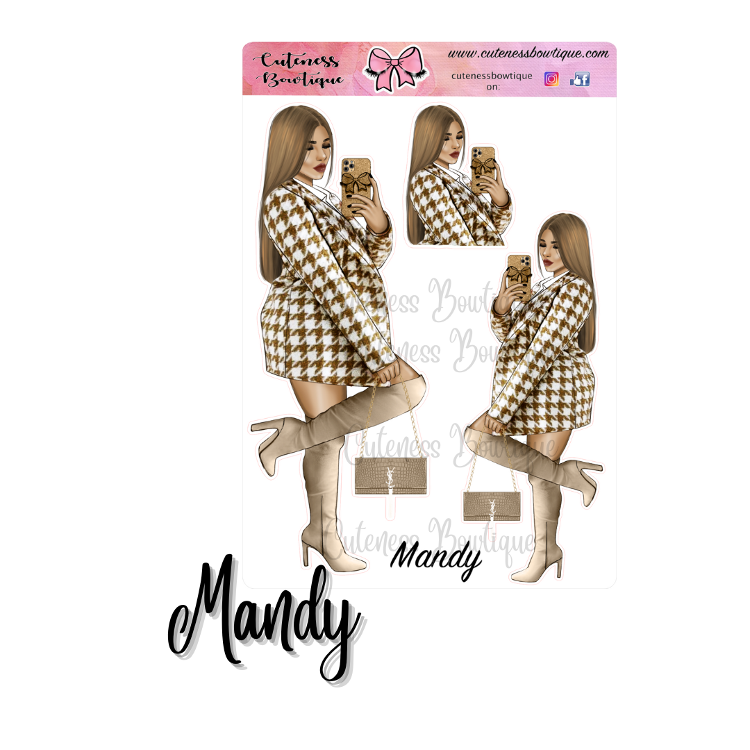 The Cuteness Squad Sticker Sheet | Cuteness Planner Stickers for Agendas, Planners, Notebooks, Dividers | MANDY