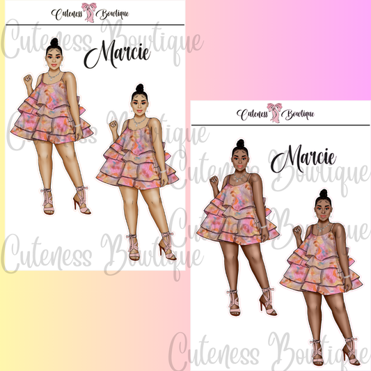 The Cuteness Squad Custom Sticker Sheet | Cuteness Planner Stickers for Agendas, Planners, Notebooks, Dividers | MARCIE