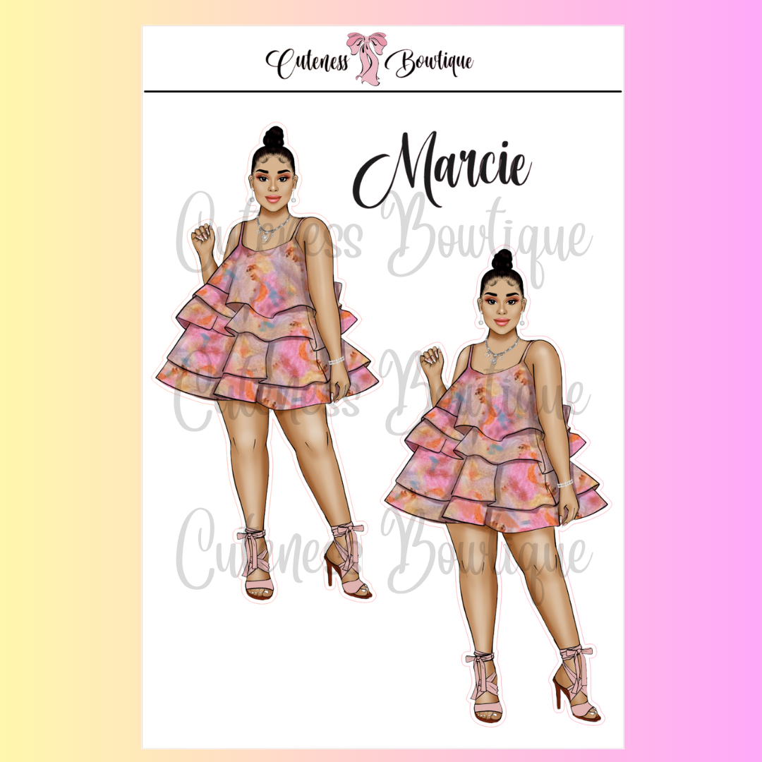 The Cuteness Squad Custom Sticker Sheet | Cuteness Planner Stickers for Agendas, Planners, Notebooks, Dividers | MARCIE