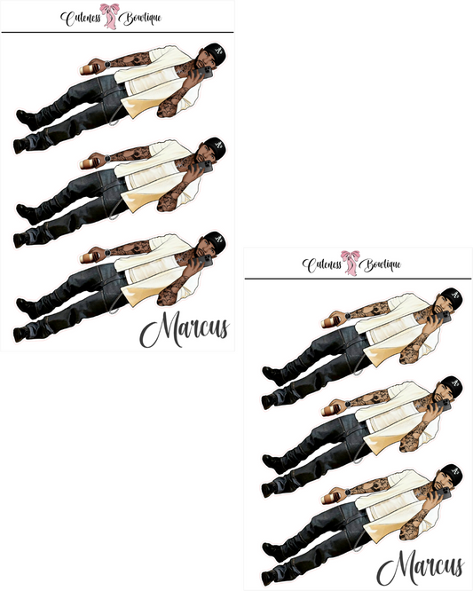 The Cuteness Squad Custom Sticker Sheet | Cuteness Planner Stickers for Agendas, Planners, Notebooks, Dividers | MARCUS