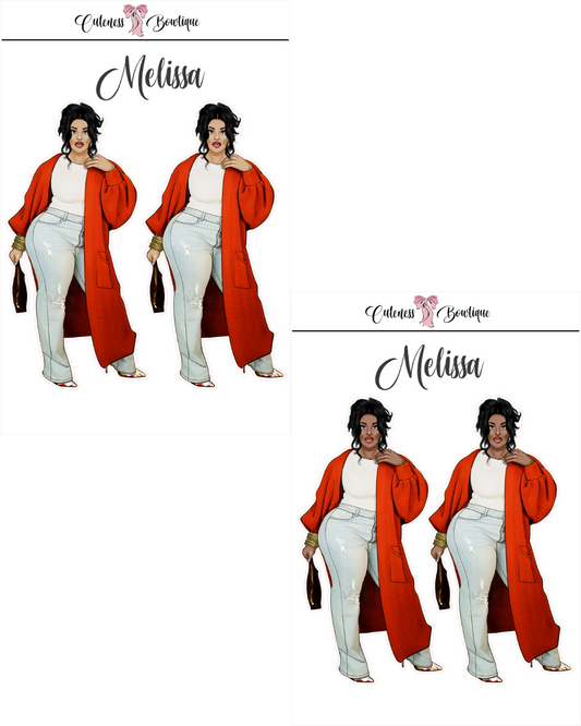 The Cuteness Squad Custom Sticker Sheet | Cuteness Planner Stickers for Agendas, Planners, Notebooks, Dividers | MELISSA