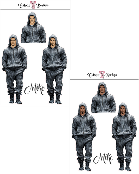 The Cuteness Squad Custom Sticker Sheet | Cuteness Planner Stickers for Agendas, Planners, Notebooks, Dividers | MIKE