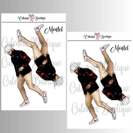 The CUSTOM Cuteness Doll Collection Sticker Sheet | Cuteness Planner Stickers for Agendas, Planners, Notebooks, Dividers | MONTEL