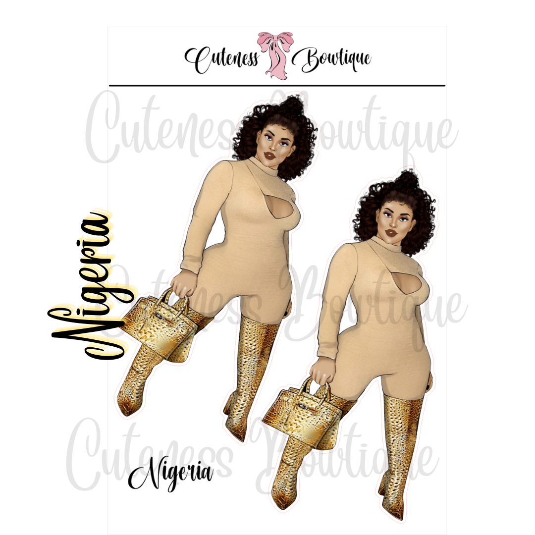 The Cuteness Squad Sticker Sheet | Cuteness Planner Stickers for Agendas, Planners, Notebooks, Dividers | NIGERIA