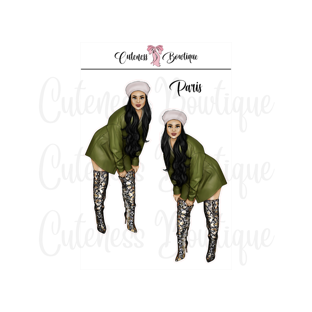 The Cuteness Squad Sticker Sheet | Cuteness Planner Stickers for Agendas, Planners, Notebooks, Dividers | PARIS