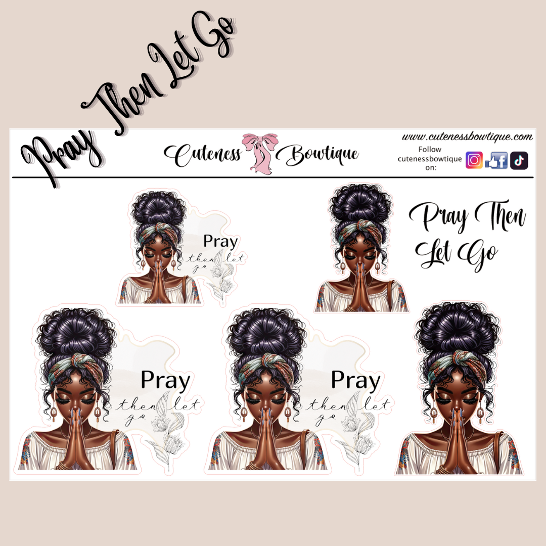 The WAR BINDER Collection Sticker Sheet | Cuteness Planner Stickers for Agendas, Planners, Notebooks, Dividers | PRAYER WARRIORS