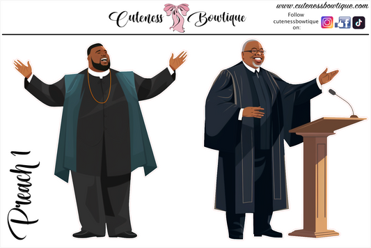 The WAR BINDER COLLECTION Sticker Sheet | Cuteness Planner Stickers for Agendas, Planners, Notebooks, Dividers | OLD TYME RELIGION