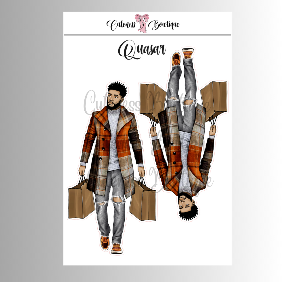 The CUSTOM Cuteness Doll Collection Sticker Sheet | Cuteness Planner Stickers for Agendas, Planners, Notebooks, Dividers | QUASAR