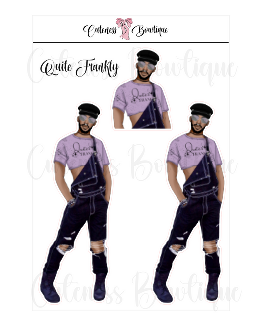 The CUSTOM Cuteness Doll Collection Sticker Sheet | Cuteness Planner Stickers for Agendas, Planners, Notebooks, Dividers | QUITE FRANKLY