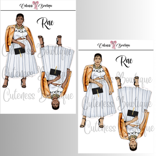 The CUSTOM Cuteness Doll Collection Sticker Sheet | Cuteness Planner Stickers for Agendas, Planners, Notebooks, Dividers | RAE