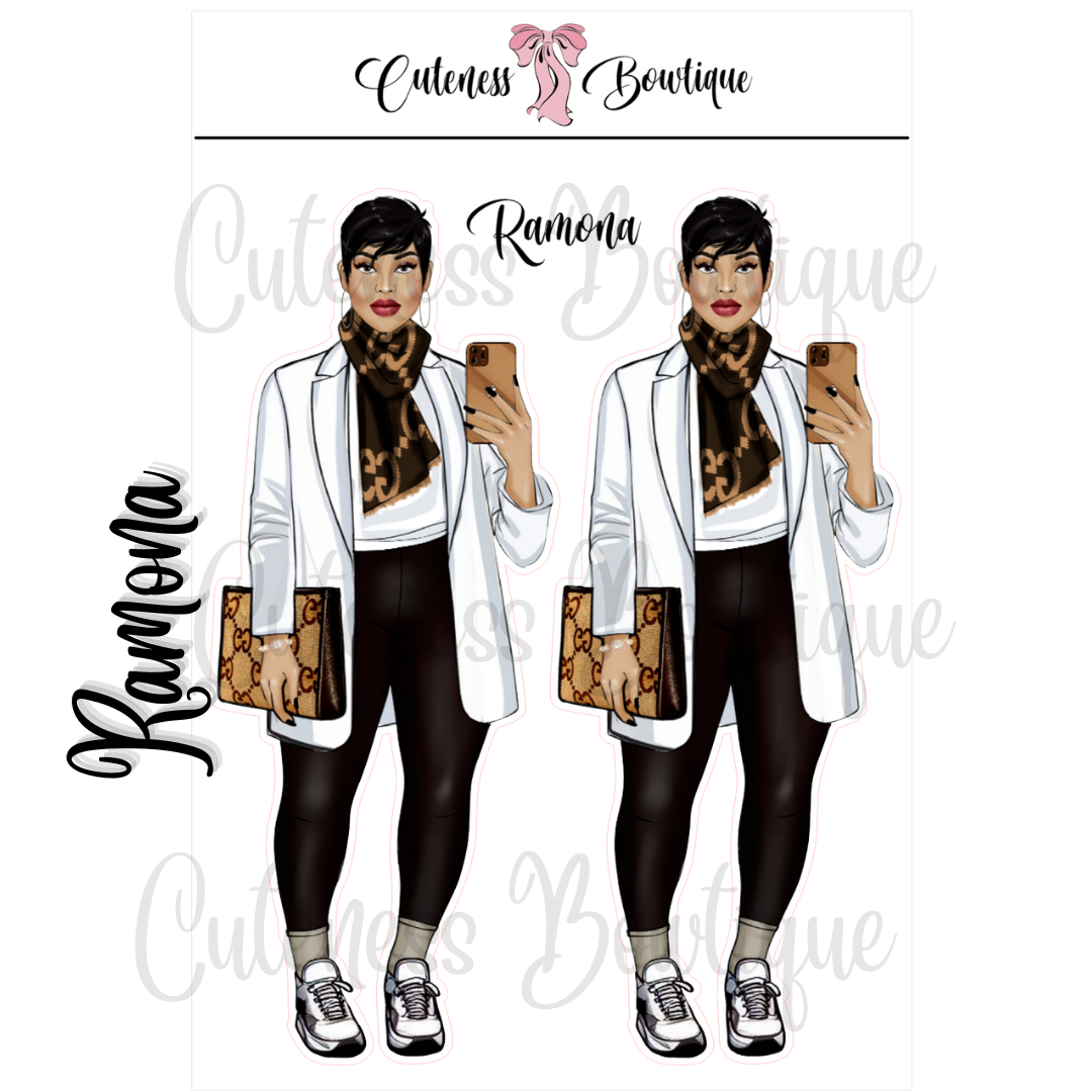 The Cuteness Squad Sticker Sheet | Cuteness Planner Stickers for Agendas, Planners, Notebooks, Dividers | RAMONA