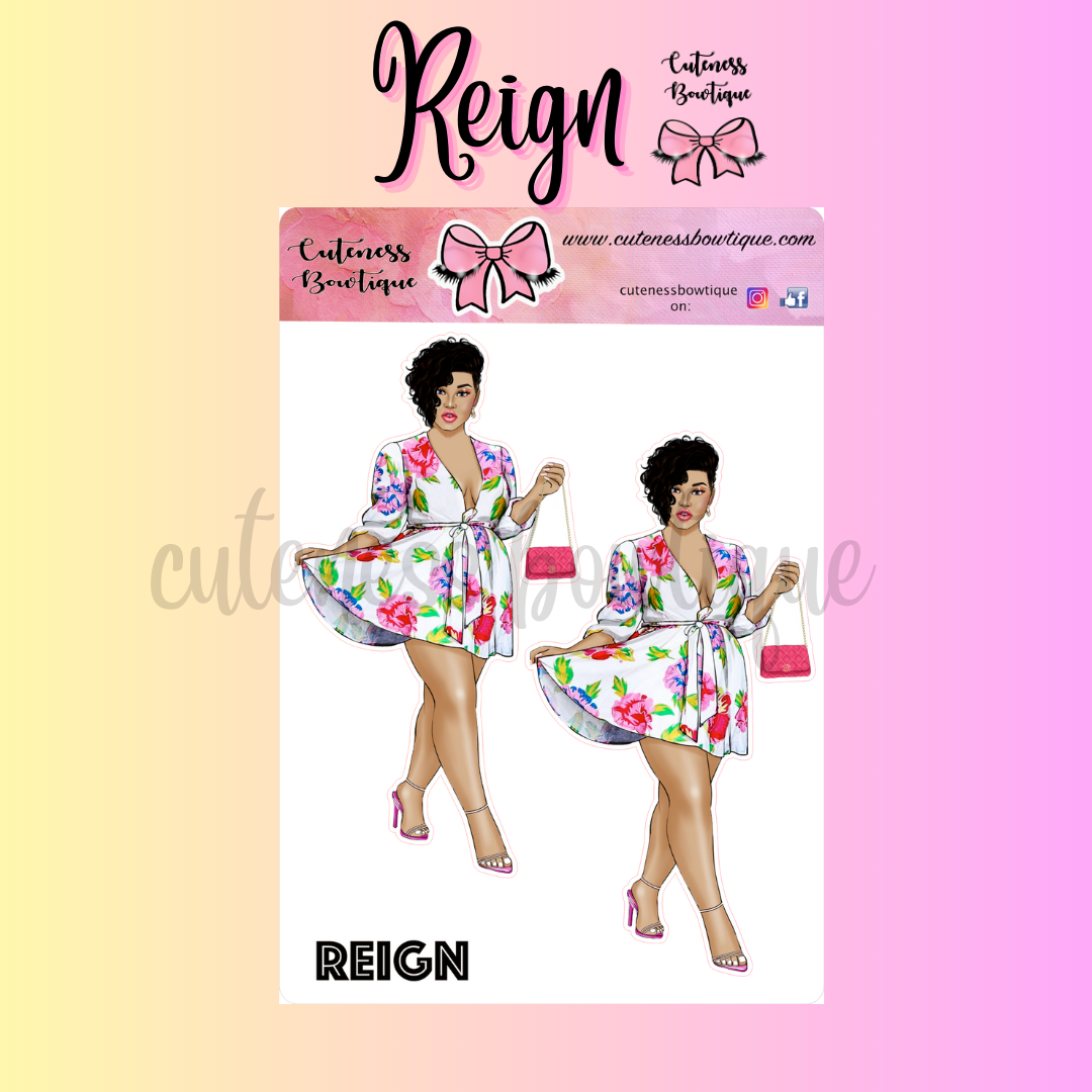 The Cuteness Squad Sticker Sheet | Cuteness Planner Stickers for Agendas, Planners, Notebooks, Dividers | REIGN