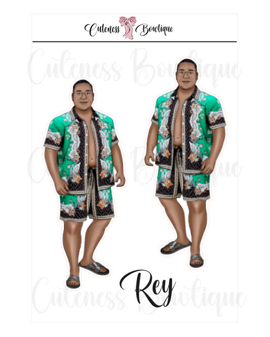 The CUSTOM Cuteness Doll Collection Sticker Sheet | Cuteness Planner Stickers for Agendas, Planners, Notebooks, Dividers | REY