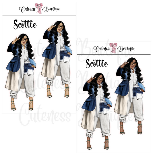 The Cuteness Squad Sticker Sheet | Cuteness Planner Stickers for Agendas, Planners, Notebooks, Dividers | SCOTTIE