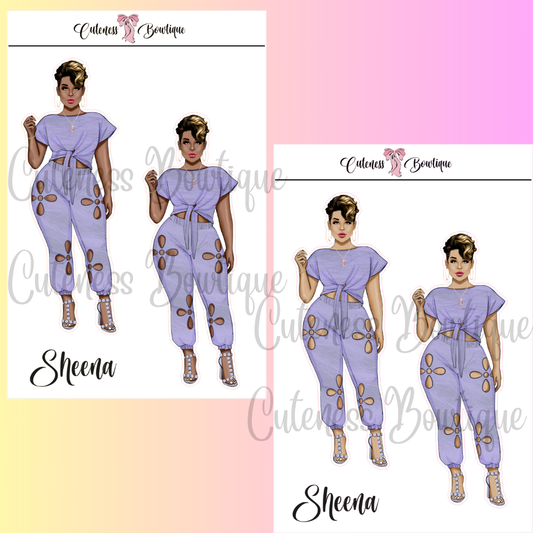 The Cuteness Squad Custom Sticker Sheet | Cuteness Planner Stickers for Agendas, Planners, Notebooks, Dividers | SHEENA