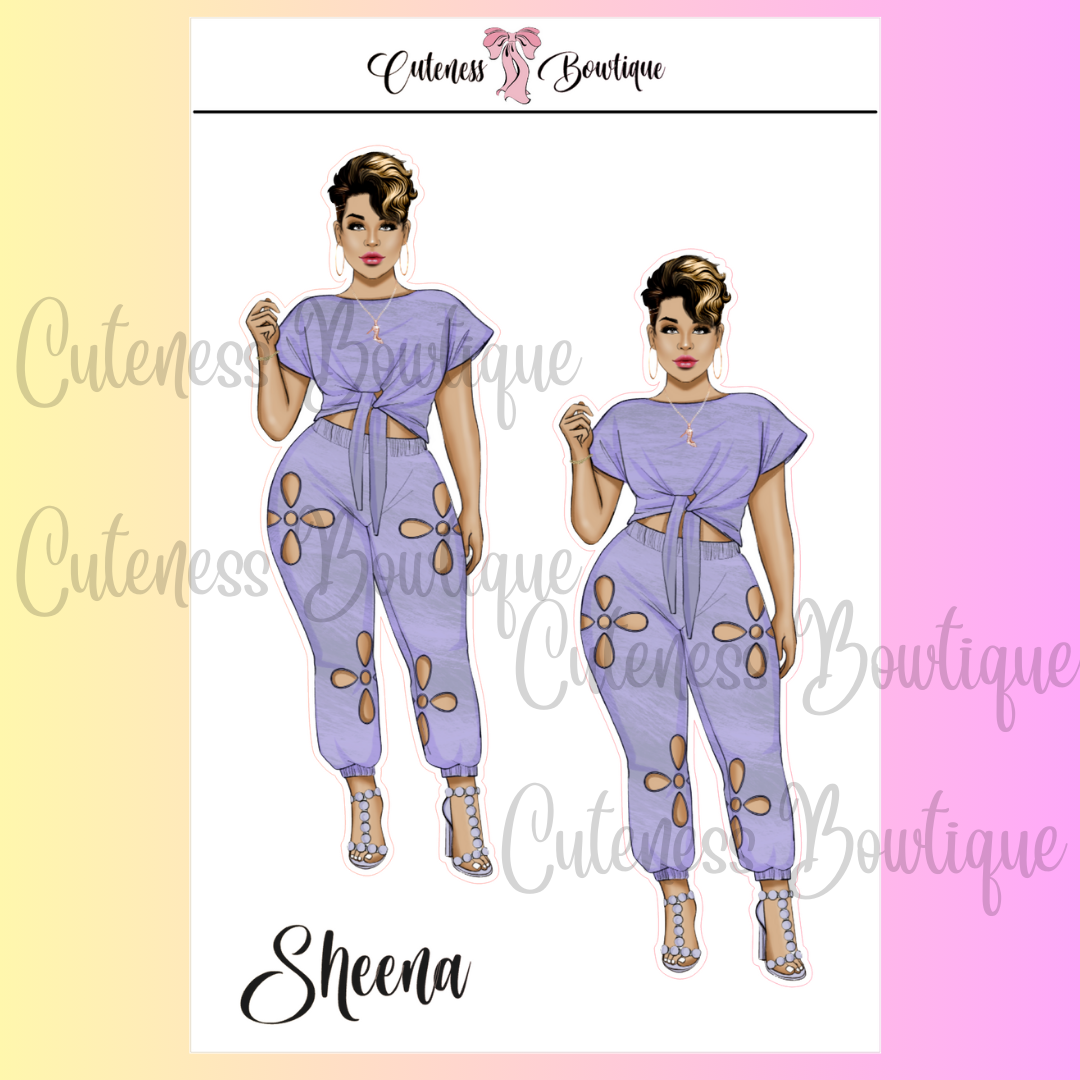 The Cuteness Squad Custom Sticker Sheet | Cuteness Planner Stickers for Agendas, Planners, Notebooks, Dividers | SHEENA