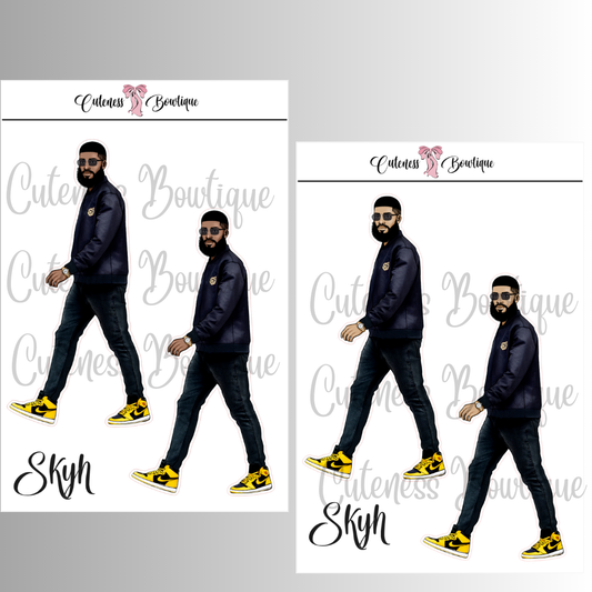 The CUSTOM Cuteness Doll Collection Sticker Sheet | Cuteness Planner Stickers for Agendas, Planners, Notebooks, Dividers | SKYH