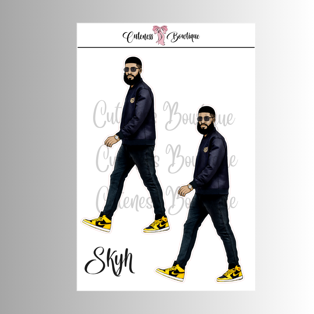 The CUSTOM Cuteness Doll Collection Sticker Sheet | Cuteness Planner Stickers for Agendas, Planners, Notebooks, Dividers | SKYH