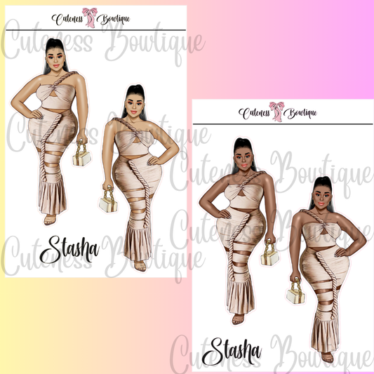 The Cuteness Squad Custom Sticker Sheet | Cuteness Planner Stickers for Agendas, Planners, Notebooks, Dividers | STASHA