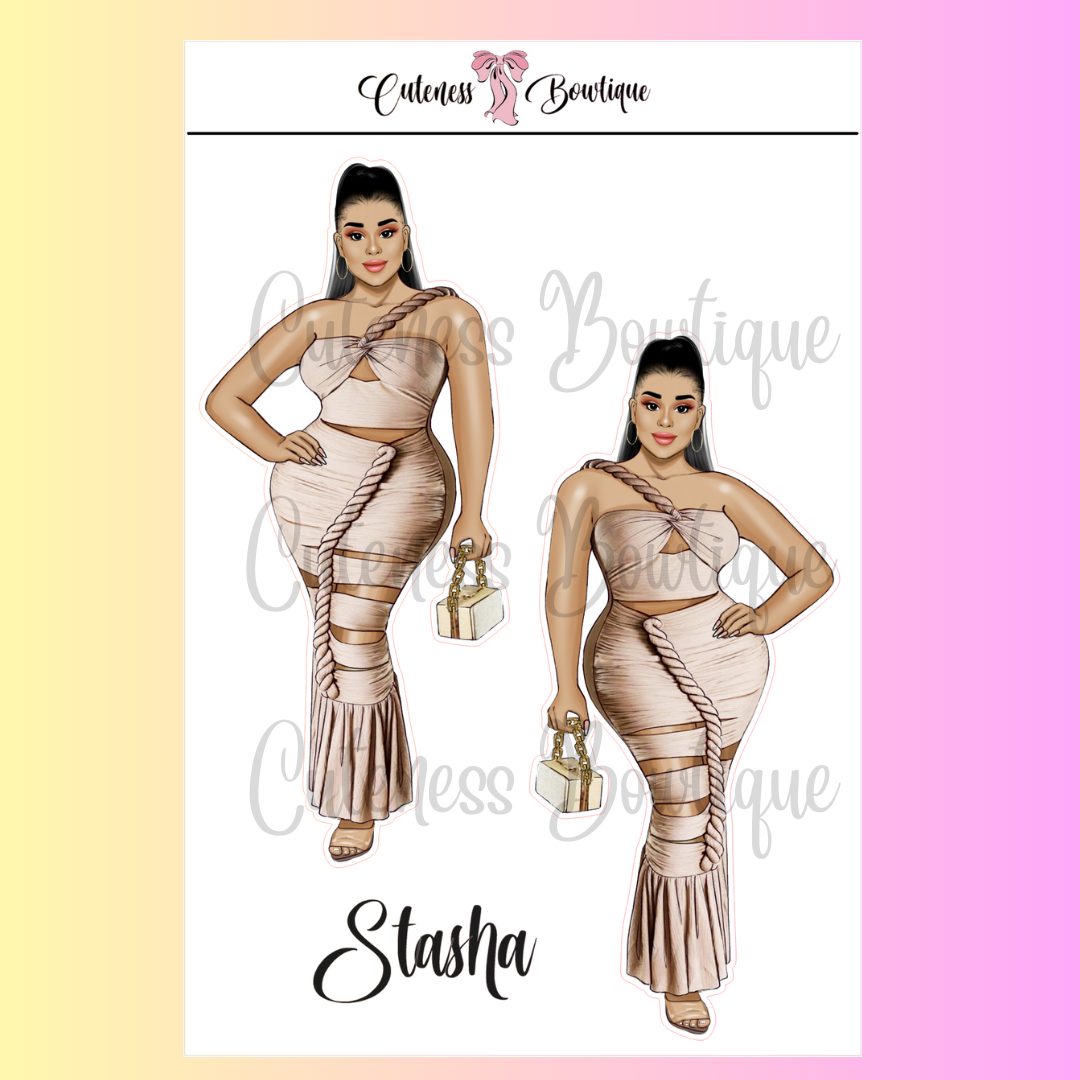 The Cuteness Squad Custom Sticker Sheet | Cuteness Planner Stickers for Agendas, Planners, Notebooks, Dividers | STASHA