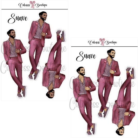 The CUSTOM Cuteness Doll Collection Sticker Sheet | Cuteness Planner Stickers for Agendas, Planners, Notebooks, Dividers | PINK FEST | SUAVE