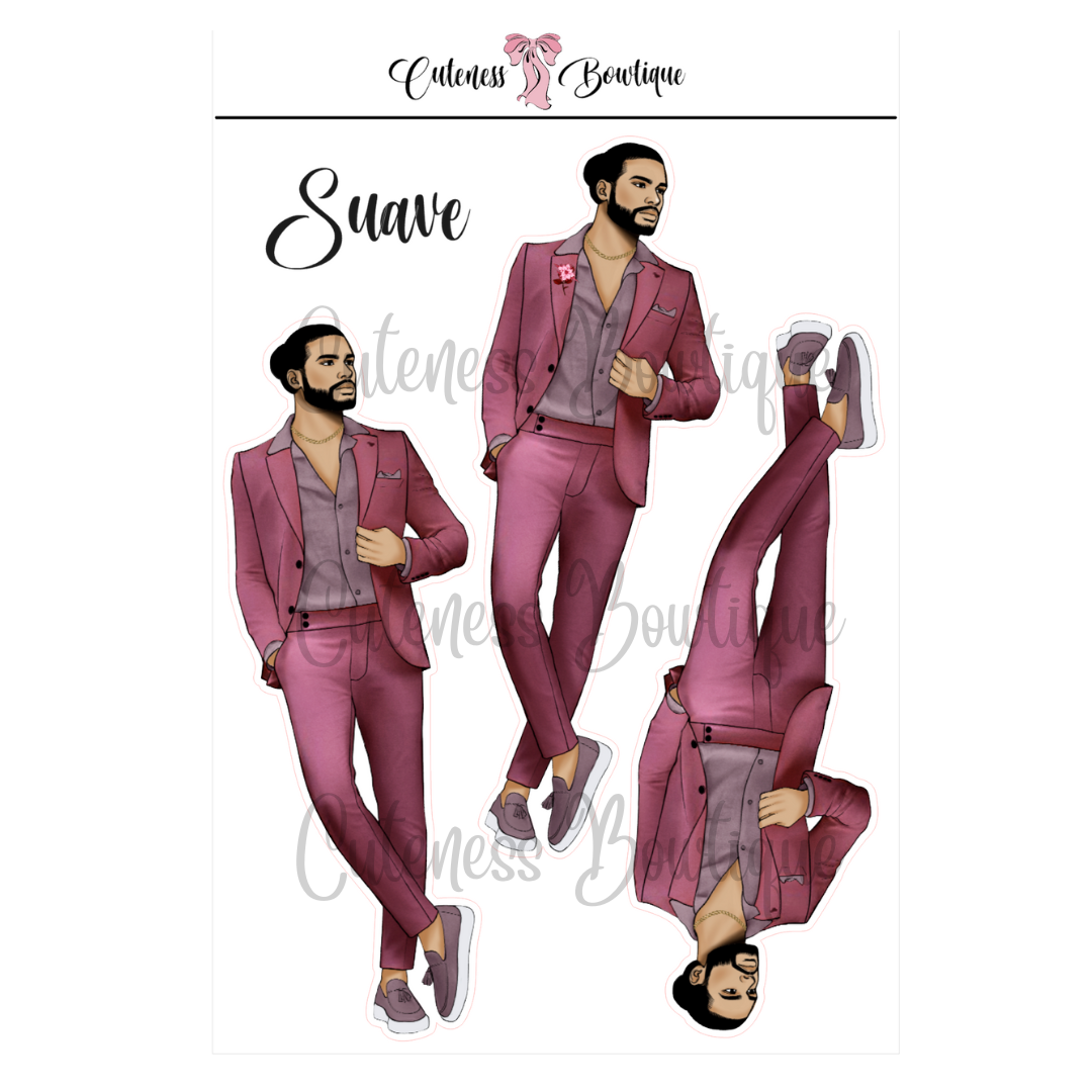 The CUSTOM Cuteness Doll Collection Sticker Sheet | Cuteness Planner Stickers for Agendas, Planners, Notebooks, Dividers | PINK FEST | SUAVE