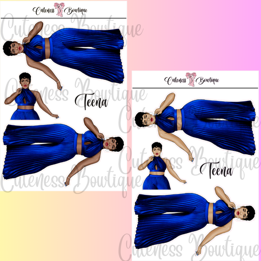 The Cuteness Squad Custom Sticker Sheet | Cuteness Planner Stickers for Agendas, Planners, Notebooks, Dividers | TEENA