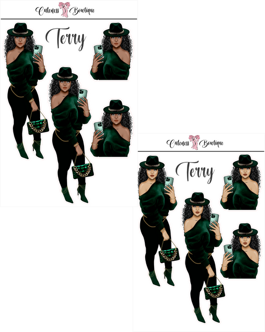 The Cuteness Squad Custom Sticker Sheet | Cuteness Planner Stickers for Agendas, Planners, Notebooks, Dividers | TERRY