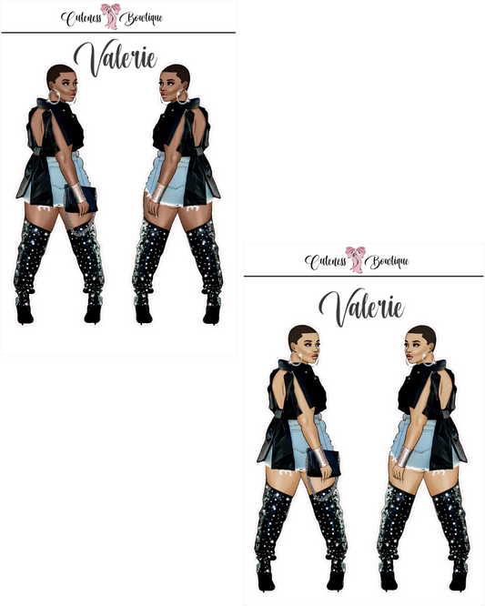 The Cuteness Squad Custom Sticker Sheet | Cuteness Planner Stickers for Agendas, Planners, Notebooks, Dividers | VALERIE