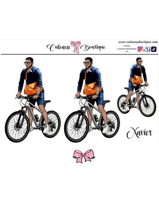 The CUSTOM Cuteness Doll Collection Sticker Sheet | Cuteness Planner Stickers for Agendas, Planners, Notebooks, Dividers | XAVIER