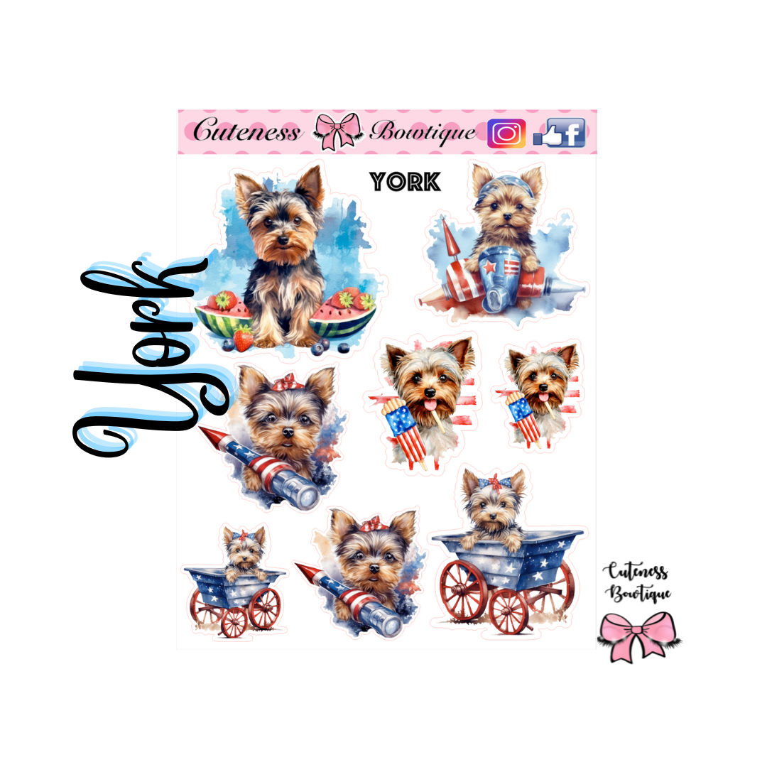 The Deco Elements Collection Sticker Sheet | Cuteness Planner Stickers for Agendas, Planners, Notebooks, Dividers | YORK