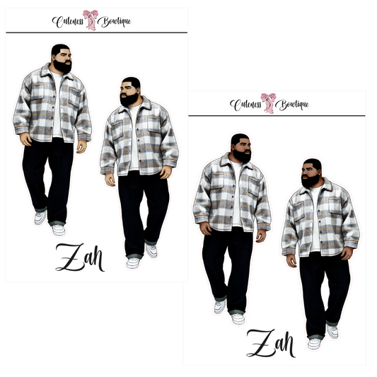 The CUSTOM Cuteness Doll Collection Sticker Sheet | Cuteness Planner Stickers for Agendas, Planners, Notebooks, Dividers | ZAH