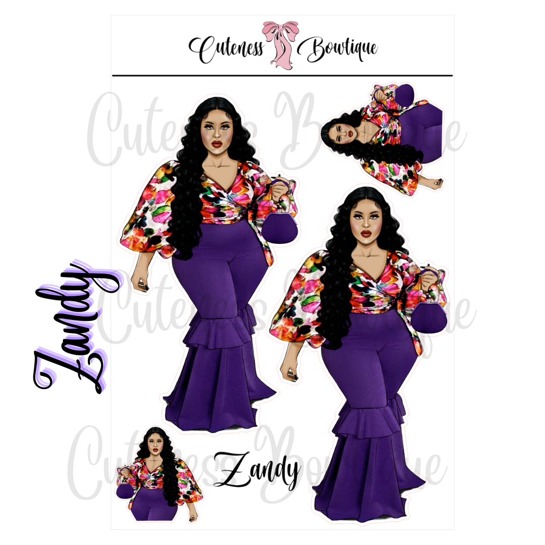 The Cuteness Squad Sticker Sheet | Cuteness Planner Stickers for Agendas, Planners, Notebooks, Dividers | ZANDY