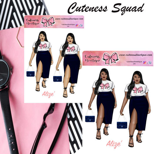 The Cuteness Squad Sticker Sheet | Cuteness Planner Stickers for Agendas, Planners, Notebooks, Dividers | ALIZE'