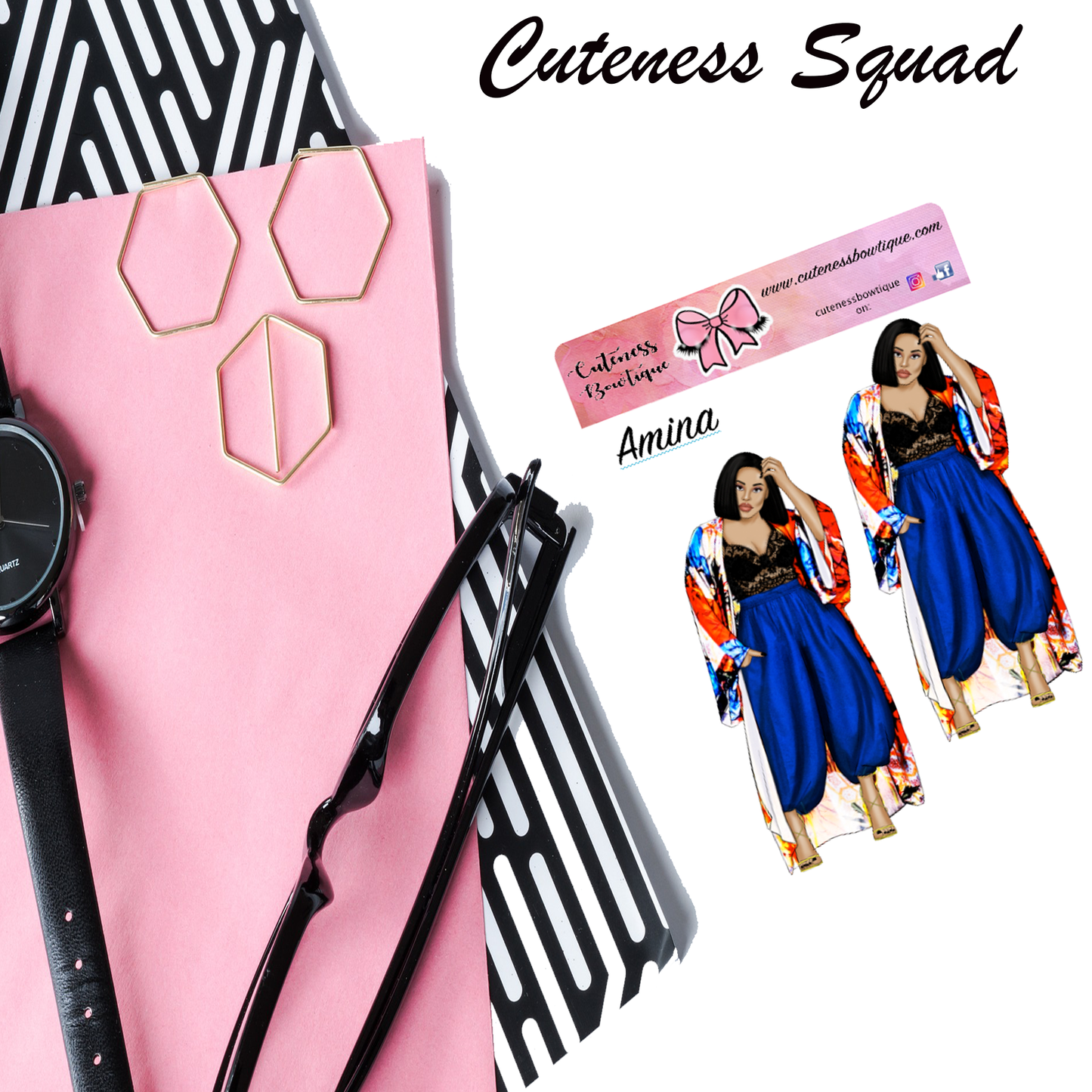 The Cuteness Squad Sticker Sheet | Cuteness Planner Stickers for Agendas, Planners, Notebooks, Dividers | AMINA