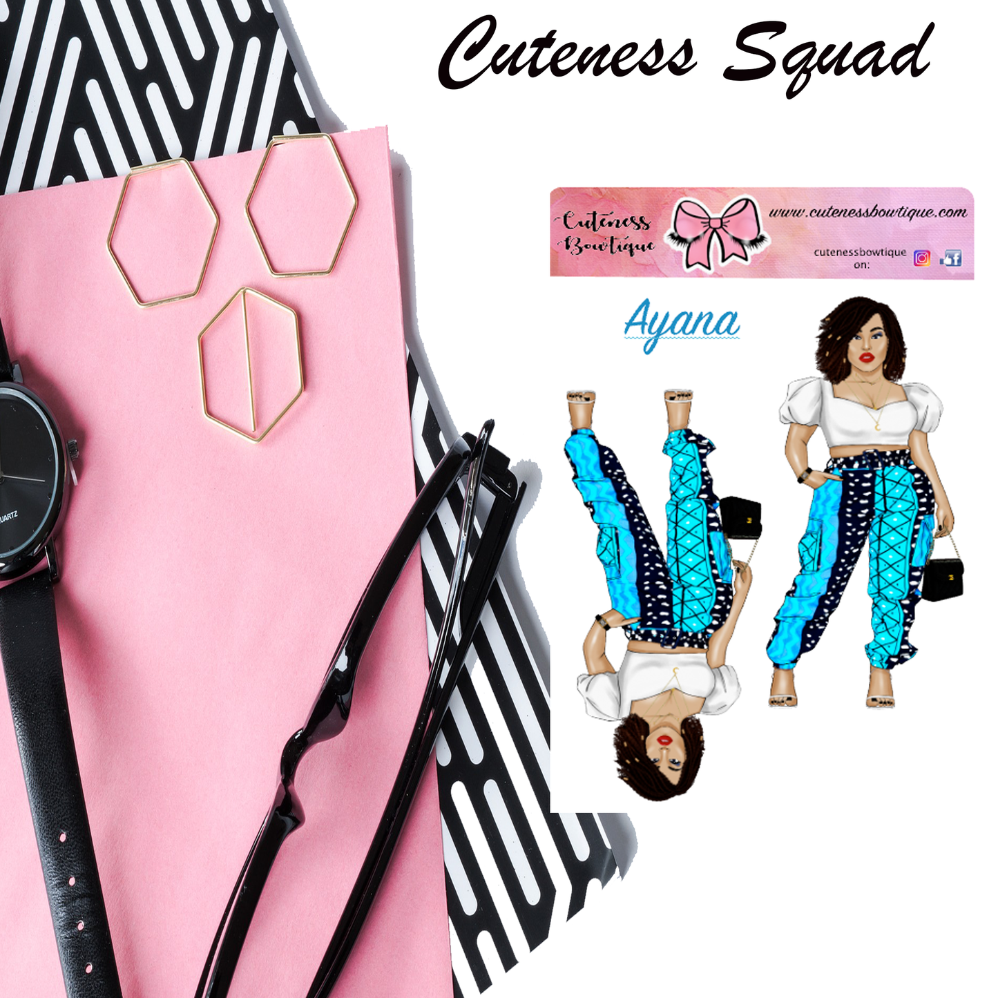 The Cuteness Squad Sticker Sheet | Cuteness Planner Stickers for Agendas, Planners, Notebooks, Dividers | AYANA