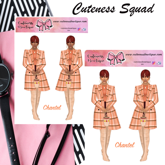 The Cuteness Squad Sticker Sheet | Cuteness Planner Stickers for Agendas, Planners, Notebooks, Dividers | CHANTEL