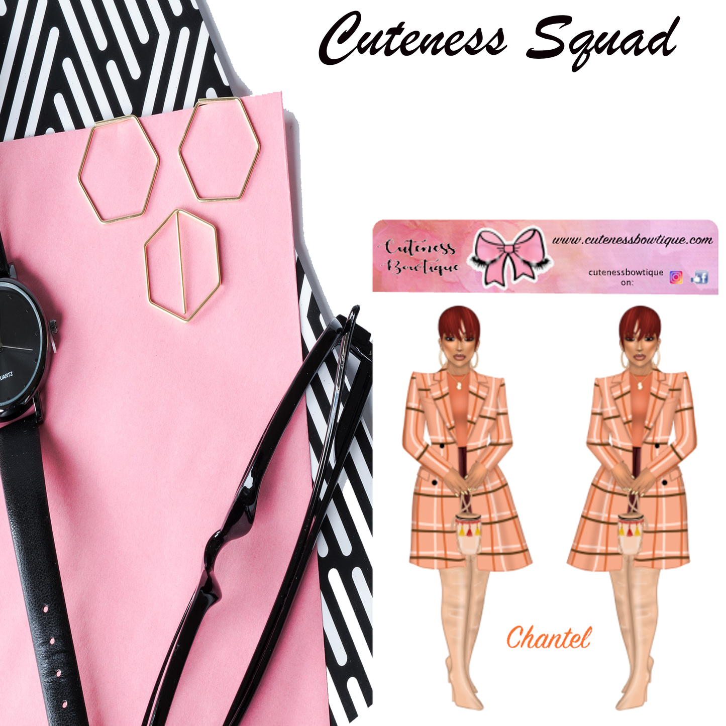 The Cuteness Squad Sticker Sheet | Cuteness Planner Stickers for Agendas, Planners, Notebooks, Dividers | CHANTEL