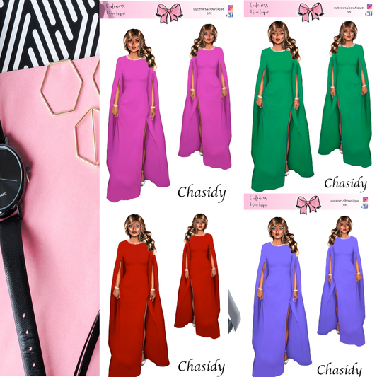 The Cuteness Doll Collection Sticker Sheet | Cuteness Planner Stickers for Agendas, Planners, Notebooks, Dividers | CHASIDY