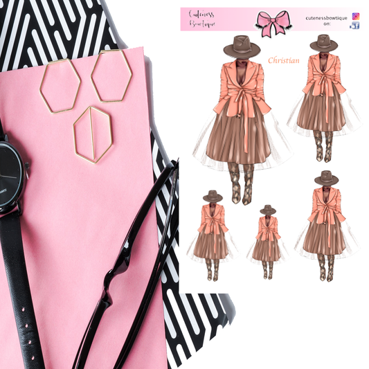 The Cuteness Doll Collection Sticker Sheet | Cuteness Planner Stickers for Agendas, Planners, Notebooks, Dividers | CHRISTIAN