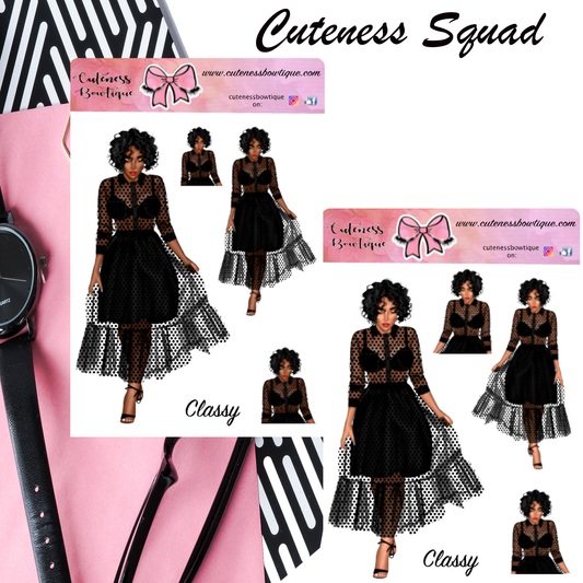 The Cuteness Squad Sticker Sheet | Cuteness Planner Stickers for Agendas, Planners, Notebooks, Dividers | CLASSY